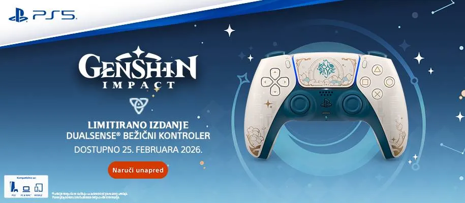 PlayStation 5 DualSense - Genshin Impact Limited Edition